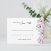 Pour toujours dans des cartes de l'amour RSVP (Debout devant)