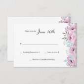 Pour toujours dans des cartes de l'amour RSVP (Devant / Derrière)