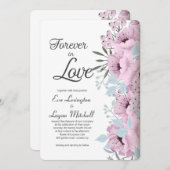 Pour toujours dans le faire-part de mariage (Devant / Derrière)