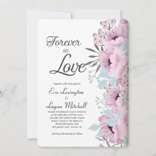 Pour toujours dans le faire-part de mariage
