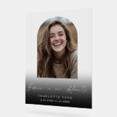 Pour toujours dans nos coeurs Arch Photo Funeral W (Angle)