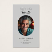 Pour toujours dans nos coeurs Carte de prière funé (Devant)