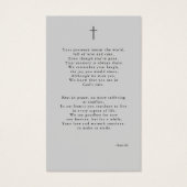 Pour toujours dans nos coeurs Carte de prière funé (Dos)