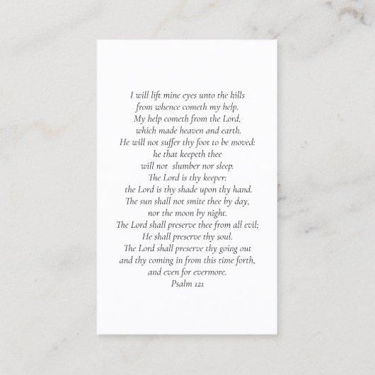 Pour toujours dans nos coeurs carte funéraire pers (Dos)