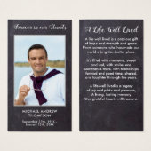 Pour toujours dans nos coeurs Funeral Memorial Pra (Devant & derrière)