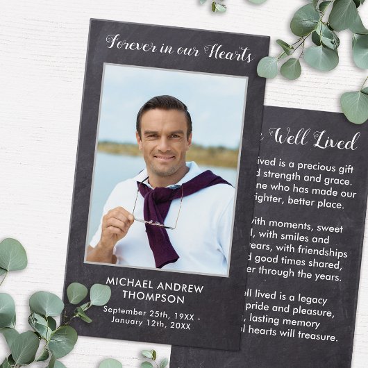 Pour toujours dans nos coeurs Funeral Memorial Pra