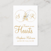 Pour toujours dans nos coeurs Monogramme Carte de  (Devant)