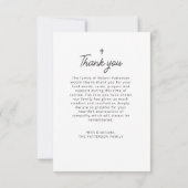 Pour toujours dans nos coeurs Photo Carte de remer (Dos)