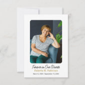 Pour toujours dans nos coeurs Photo Carte de remer (Devant)