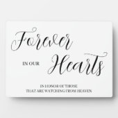 Pour toujours dans nos coeurs Plaque de Tabletop a (Devant)