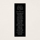 Pour toujours dans nos coeurs Signet funéraire (Dos)