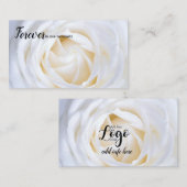 Pour toujours dans notre carte fleuriste Pensées (Devant / Derrière)