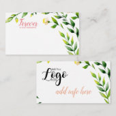 Pour toujours dans notre carte fleuriste Pensées (Devant / Derrière)