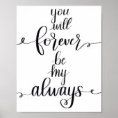 Pour toujours mon poster (Devant)