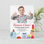 Pour toujours notre adoption photo Faire-part (Debout devant)