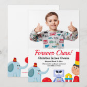 Pour toujours notre adoption photo Faire-part (Devant / Derrière)