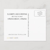 Pour toujours plus SAVETHEDATE Photo Carte postale (Dos)