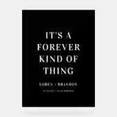 Pour toujours quelque chose Mariage Black Welcome (Recto)