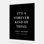 Pour toujours quelque chose Mariage Black Welcome (Angle)