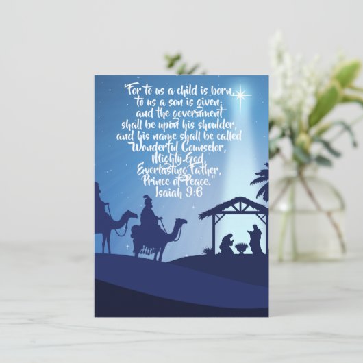 Pour un enfant est né, un fils reçoit une carte de (Debout devant)