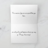 Pour un petit-fils spécial et sa femme carte d'ann (Intérieur)