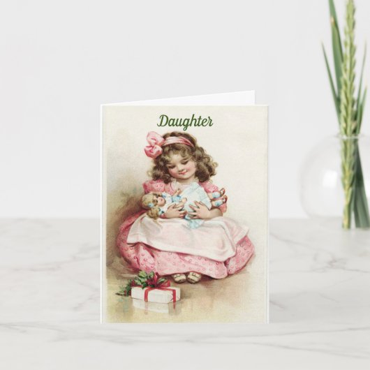 Pour Une Carte De Noël Fille (Devant)