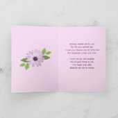 Pour une femme, une carte d'anniversaire avec marg (Intérieur)