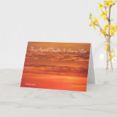 Pour une Fille Spéciale & un "Fils" Carte d'Anniv (Fleur jaune)