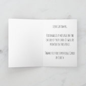 Pour Une Personne Spéciale Plié Merci Carte (Intérieur)