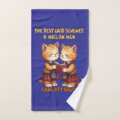 Pour une souris, chats orange récitant Burns (Serviette à main)