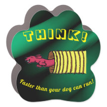 Agilité Thème 5" Chien Paw Magnet