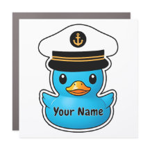 Canard de croisière personnalisé Magnet Bleu Capit