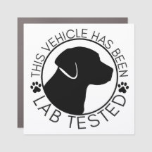 "Ce Véhicule A Été Testé En Laboratoire" Magnet Ca