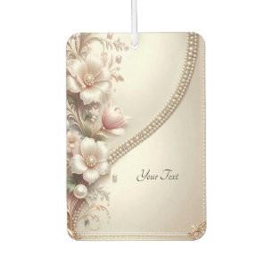 Pour Voiture Désodorisant avec embellissements floraux et perle