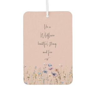 Pour Voiture Désodorisant d'air de fleur sauvage à l'aquarelle