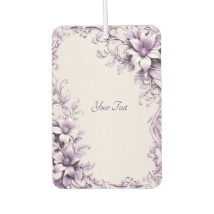 Pour Voiture Désodorisant d'air Fleurs Violettes Élégantes