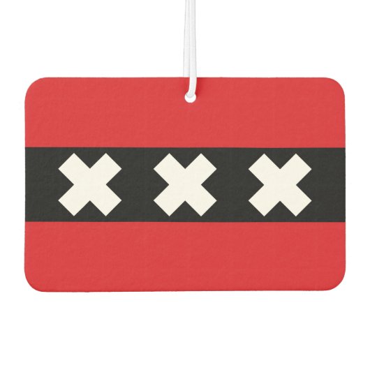 Pour Voiture Désodorisant Drapeau d'Amsterdam (Devant)