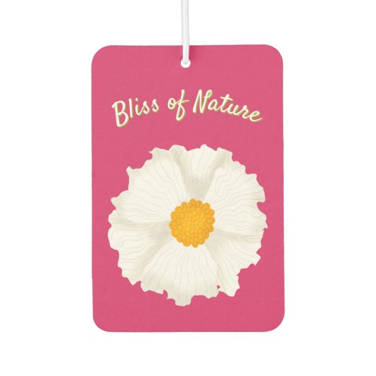 Pour Voiture Désodorisant Fleur de Pavot Blanc (Devant)