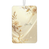 Pour Voiture Désodorisant Fleurs Blanches et Dorées (Dos)