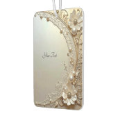 Pour Voiture Désodorisant Fleurs Blanches Modernes Perles (Gauche)