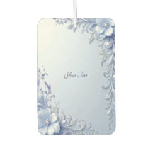 Désodorisant Fleurs Ornées Bleues avec Perles