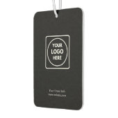 Pour Voiture Désodorisant noir | Logo d'entreprise moderne pers (Gauche)