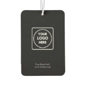 Pour Voiture Désodorisant noir | Logo d'entreprise moderne pers (Dos)