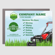 Gardener lawn Entretien et entretien Magnet de voi