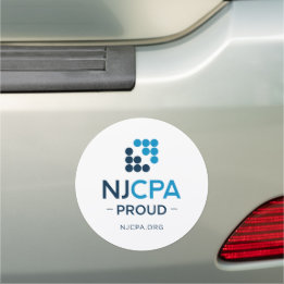 Pour Voiture Magnet de voitures NJCPA - Blanc - FIÈRE NJCPA