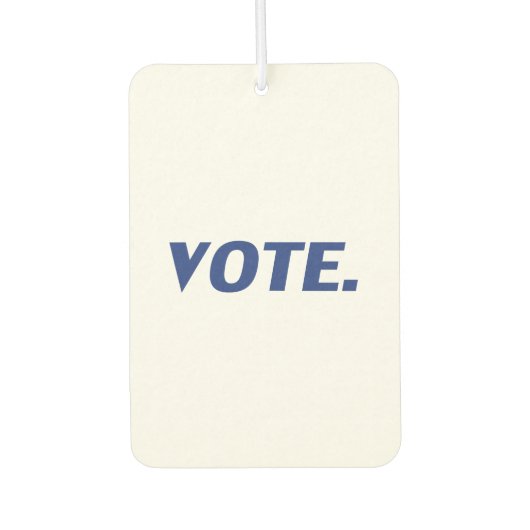 Pour Voiture "vote" - désodorisant bleu blanc (Devant)