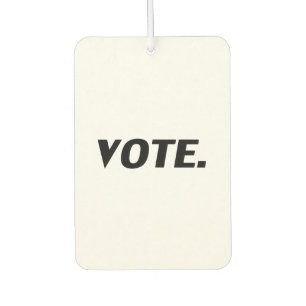 Pour Voiture "vote" - désodorisant noir blanc