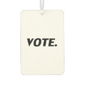 Pour Voiture "vote" - désodorisant noir blanc (Dos)