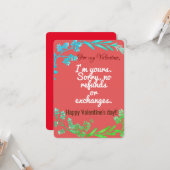 Pour votre carte de la Saint-Valentin (Devant/Arrière en situation)