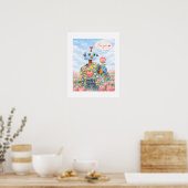 Pour Vous – Affiche Robot Floral (Cuisine)